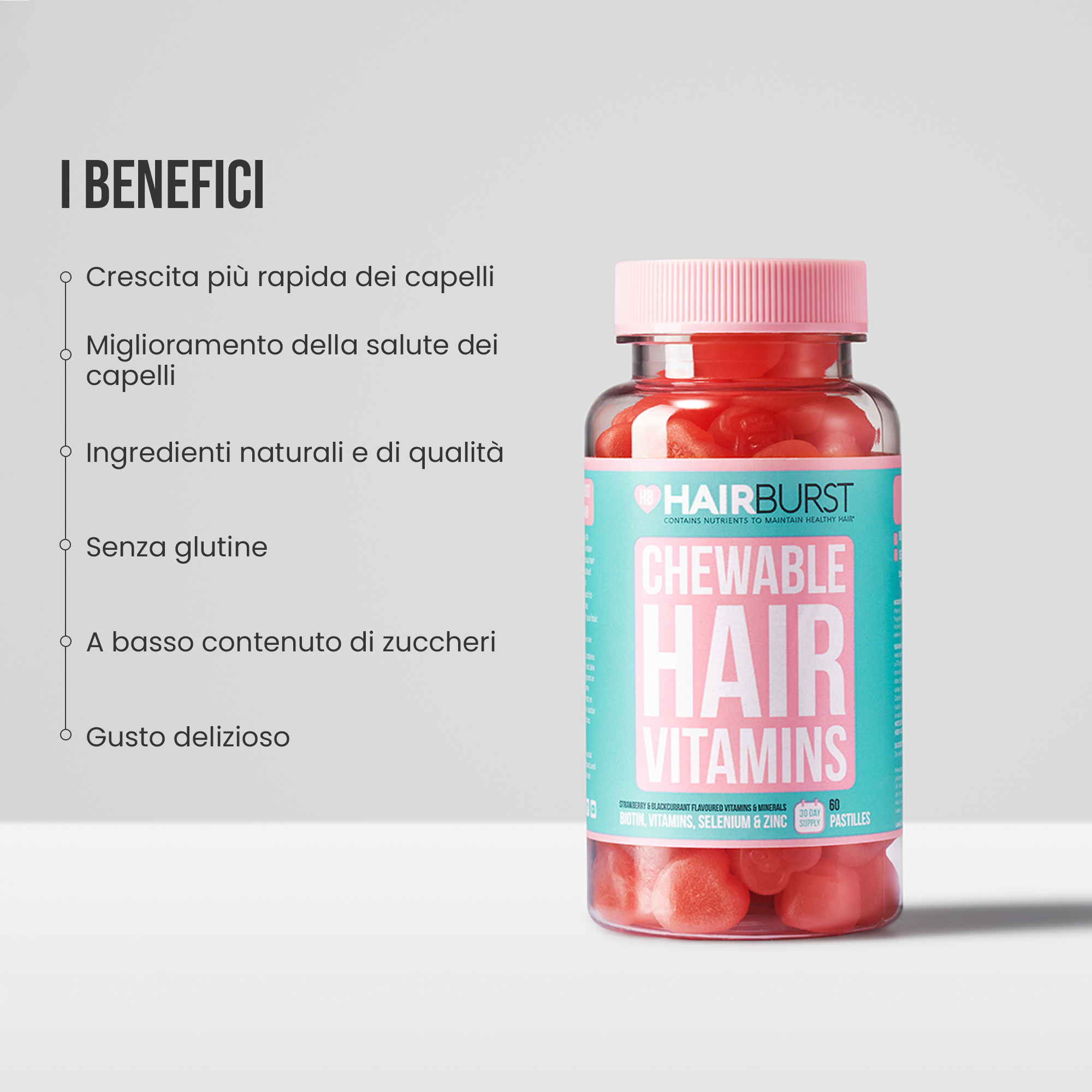 Vitamine per Capelli Gommose Abbonamento Trimestrale