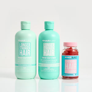 Set Shampoo e Balsamo per Capelli più Lunghi e Forti con Vitamine Gommose