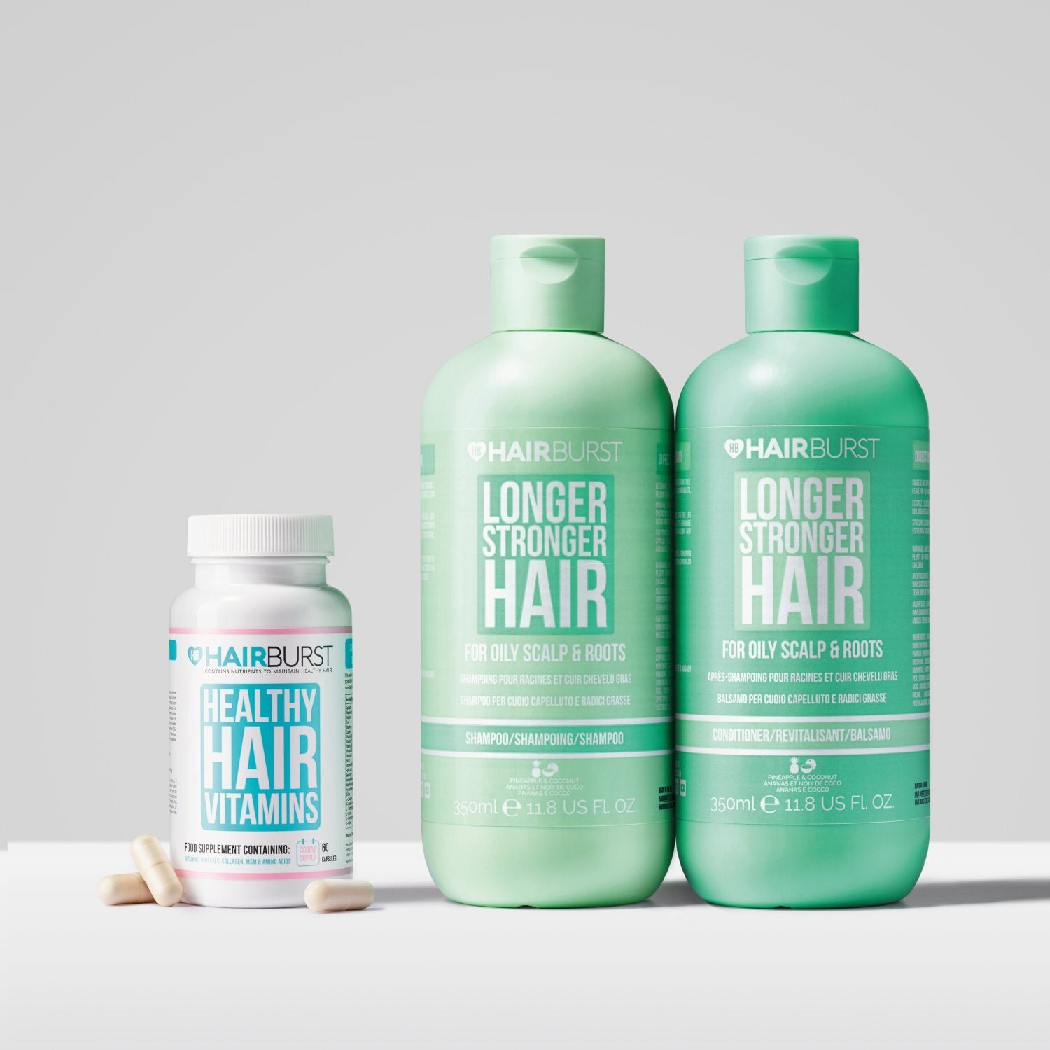 Set di Shampoo e Balsamo e Vitamine in Capsula