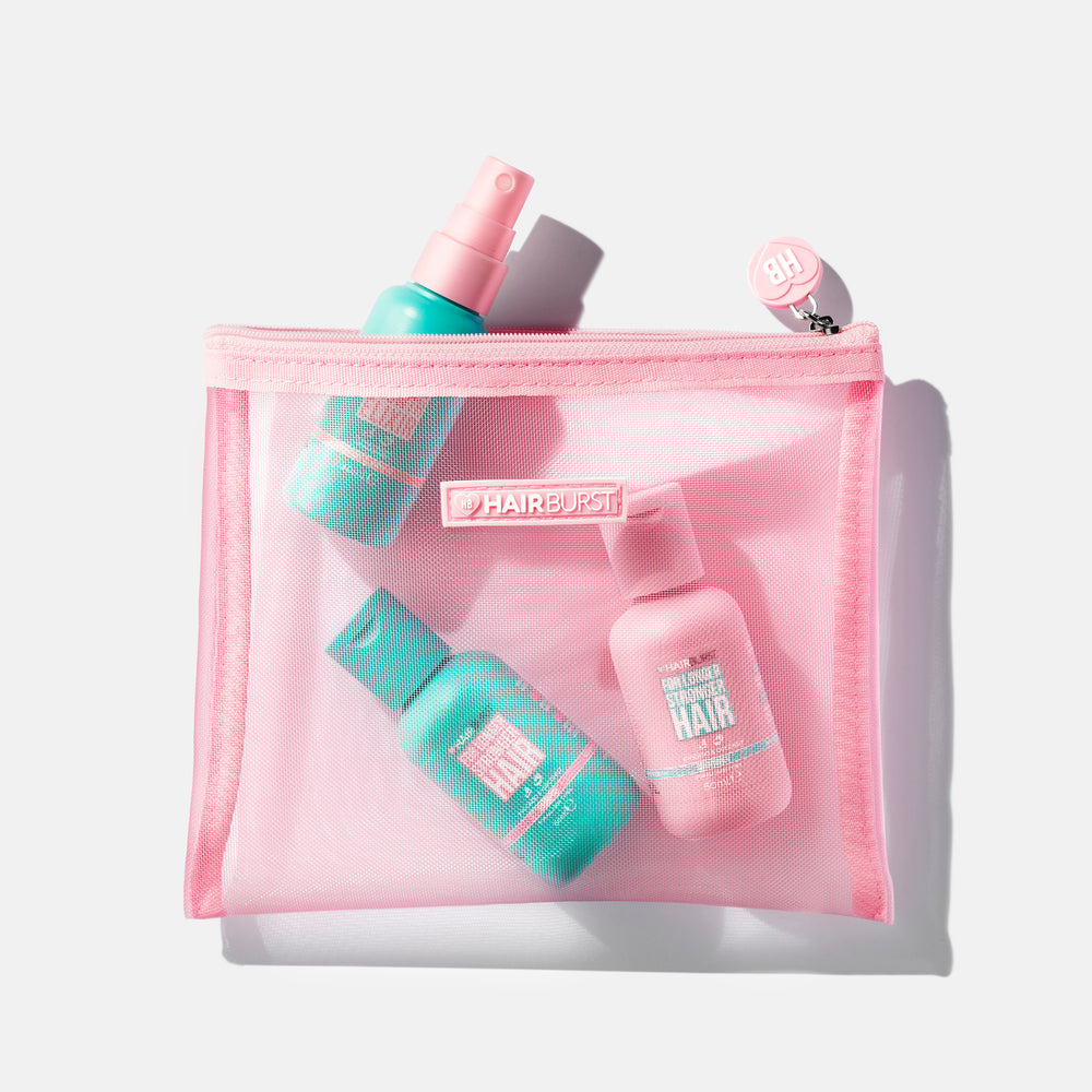 Pochette Hairburst in Rete Rosa